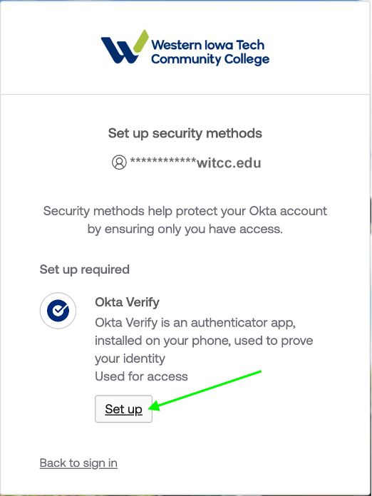 OKTA Verify Step 3a