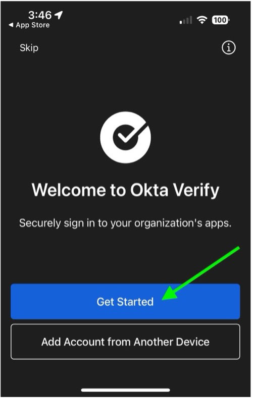 OKTA Verify Step 5a