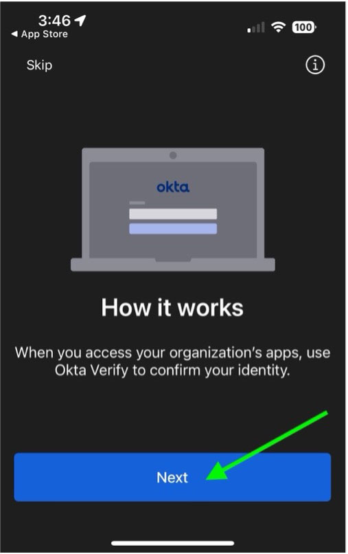 OKTA Verify Step 5b